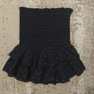 Isabel marant etoile cotton polka dot mini tiered skirt sz FR34